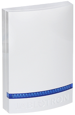 JA-1X1A-C-WH-B - JABLOTRON - Coperchio plastica bianco led blu x sirena
