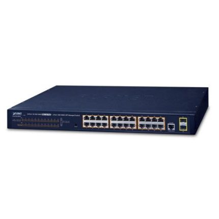 GS-4210-24P2S - PLANET - 
Switch, 24x10/100/1000Mbps POE/POE+, 2xSFP 100/1000Base-X, 2