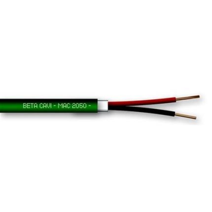 MAC 2100 - BETA CAVI -cavo 2x1.00 per automazione cancelli  (matassa 100mt)