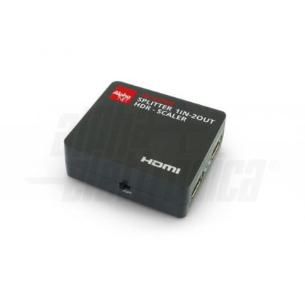 CT302/25- ALPHA ELETTRONICA- SplitterHDMI1x2 4K-60Hz HDR SCALER