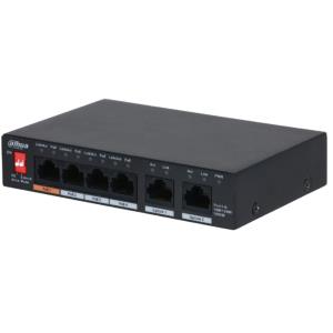 PFS3006-4GT-60-V2- DAHUA
Switch unmanaged 6 porte Gigabit 4 PoE 60W