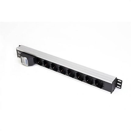 MP-PDU3608- MACH POWERMP-
Multipresa 8 posti con interruttore generale per armadi rack, 8 ingressi 10A/16A Schuko, con attacco