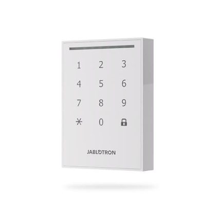 JA-121E-WH -JABLOTRON -astiera bus Touch retroilluminata con lettore RFID/NFC-biano