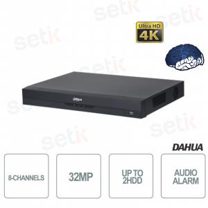 NVR5208-EI - DAHUA - NVR IP 8 canali IP fino a 12 MP - 4 ch@8 MP / 16 ch@2 MP