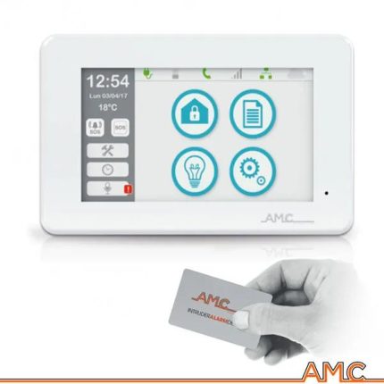UNIKA - AMC -TASTIERA LCD TOUCHSCREEN 5 POLLICI TFT LETTORE CARD/NFC H100