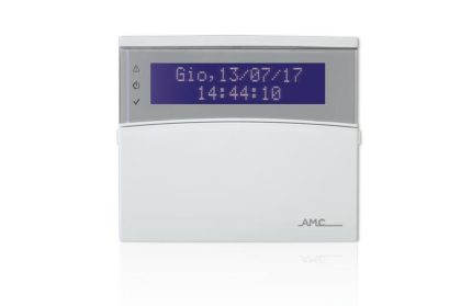 K-Radio 800 - AMC - tastiera LCD blu con ricevitore radio bidirezionale - 32 dispositivi - colore bianco - 868 MHz