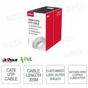 PFM923I6UNC - DAHUA -CAVO 4X2 UTP CAT.6 BIANCO LSZH BOB. 305MT CE CPR Eca