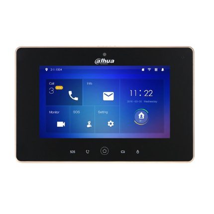 VTH5221D-S2 - DAHUA -Monitor interno videocitofonico IP/Wi-Fi con finiture nere