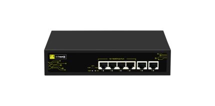 SNESU040200P2EV01 - TKH SKILLEYE- Switch, 4x
10/100Mbps POE/POE+, 2x 10/100Mbps, EXTENDED
MODE, 230VAC
