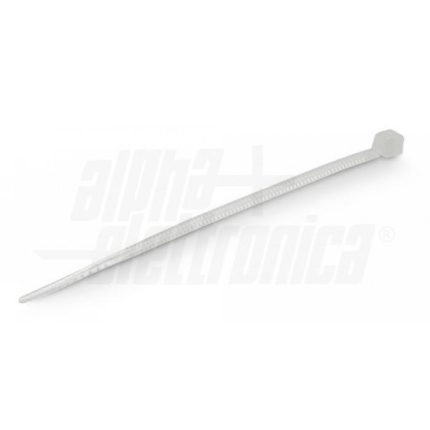 510-2.5-120 - ALPHA ELETTRONICA- FASCETTA mm2,5X120 BIANCO POLYBAG 100PCS