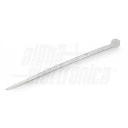 510-2.5-80 -ALPHA ELETTRONICA -FASCETTA mm 2,5X80 BIANCO POLYBAG 100PCS
