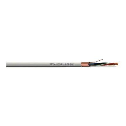 SIC-E 22- BETA CAVI-  Cavo allarme 2X0,22+2X0,50+T+S guaina PVC bianco (matassa 100m)