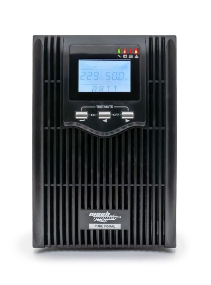 UPS-LIT24DP - MACH POWER - UPS 2400VA/1600W SINUS. PURA 3%12V/8Ah 3IEC LCD USB/RJ11