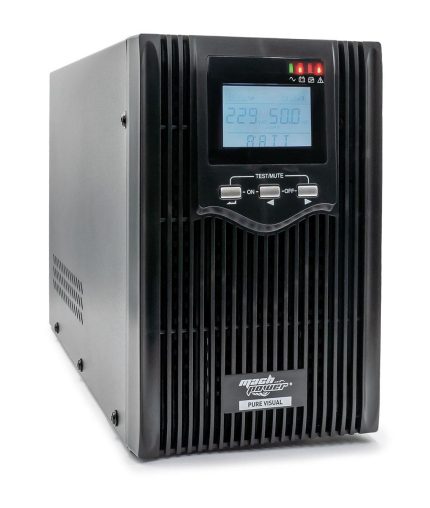 UPS-LIT12DP - MACH POWER -UPS 1200VA/800WSINUS. PURA 2%12V/7Ah 3IEC LCD USB/RJ11