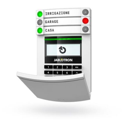 JA114E-JABLOTRON
Tastiera di comando su BUS con LCD, e proxi RFID