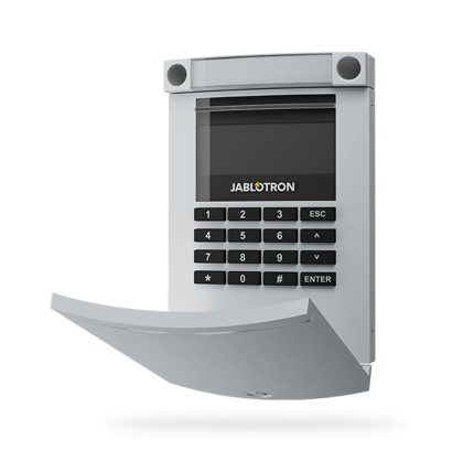 JA-154E-GR - JABLORON - tastiera con display, RFID, via radio bidirezionale - grigio
