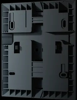 JA-105PL-AN - JABLOTRON -Piastra di montaggio superficiale per JA-115E e JA-155E- antracite