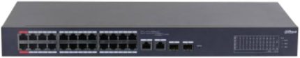 CS4226-24ET-375-V2 - DAHUA - Switch Cloud managed con 26 porte (24 PoE 10/100 Mbps <375 W + 2 Gigabit
